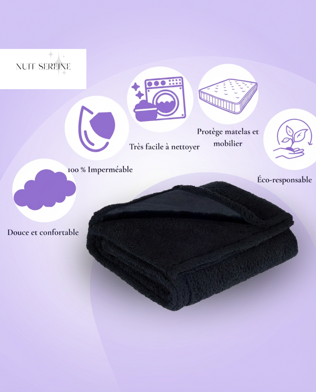 Sereinuit™ – Couverture imperméable premium pour lit